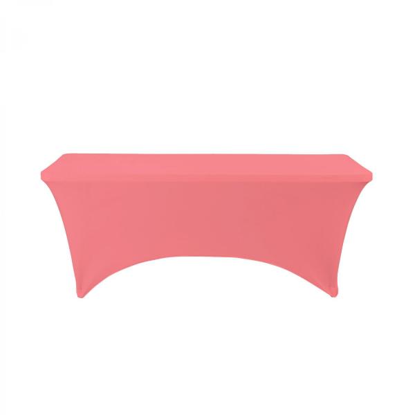 Spandex & Lycra | Spandex Rectangle Table Covers 6Ft – Coral Spandex & Lycra Spandex & Lycra