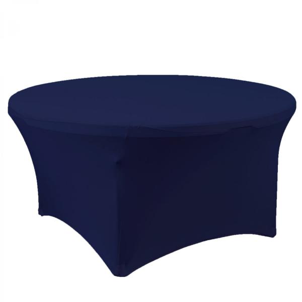 Spandex & Lycra | Spandex Round Table Cover 60"- Navy Spandex & Lycra Spandex & Lycra