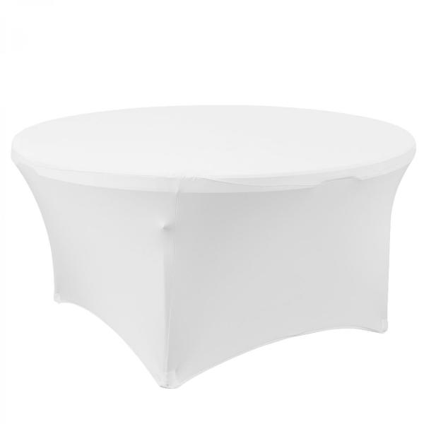 Spandex & Lycra | Spandex Round Table Cover 60" – White Spandex & Lycra Spandex & Lycra