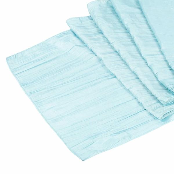 Table Runners | Accordion Crushed Taffeta Table Runner – Baby Blue Table Linens & Table Skirts Table Runners