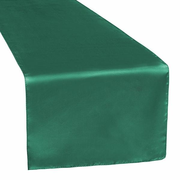 Table Runners | Sleek Satin Runner 14" X 108" – Emerald Green Table Linens & Table Skirts Table Runners