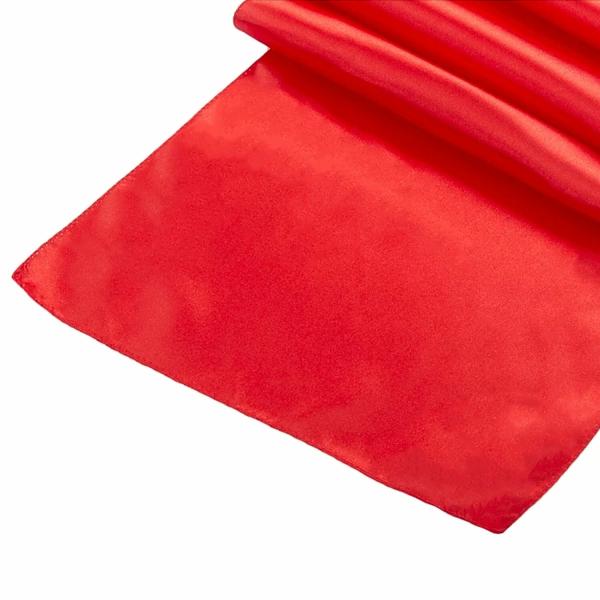 Table Runners | Sleek Satin Runner 14" X 108" – Red Table Linens & Table Skirts Table Runners