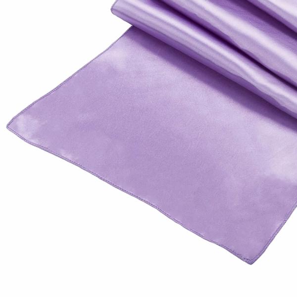 Table Runners | Sleek Satin Runner 14" X 108" – Victorian Lilac/Wisteria Table Linens & Table Skirts Table Runners