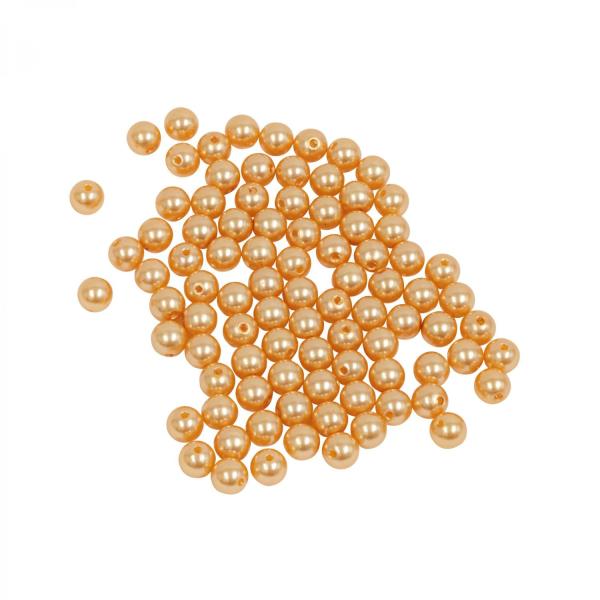 Vase Fillers | 10Mm Craft Pearl Beads With Hole 454G/Bag – Gold Tabletop Decor & Centerpieces Vase Fillers