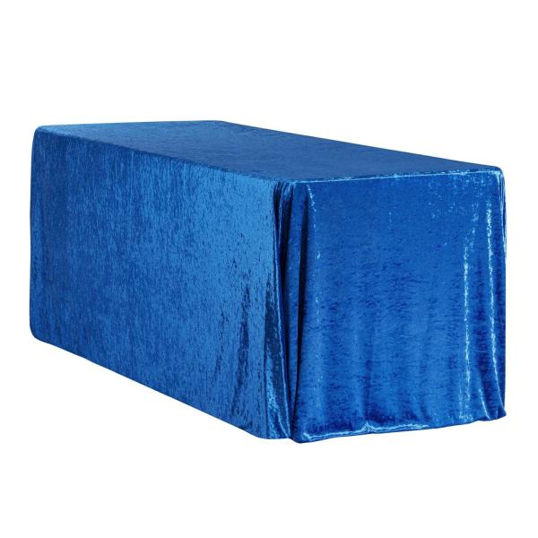 Velvet Tablecloths | Velvet 90"X156" Rectangular Tablecloth – Royal Blue Table Linens & Table Skirts Velvet Tablecloths