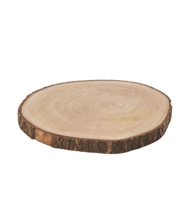 Wood | 12In Natural Wood Slices – Brown Tabletop Decor & Centerpieces Wood