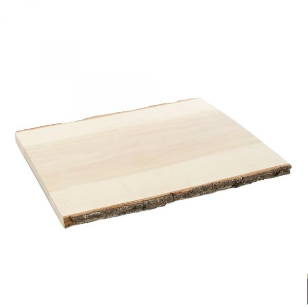 Wood | Rectangular Poplar Natural Wood Slices 16" X 13" Tabletop Decor & Centerpieces Wood