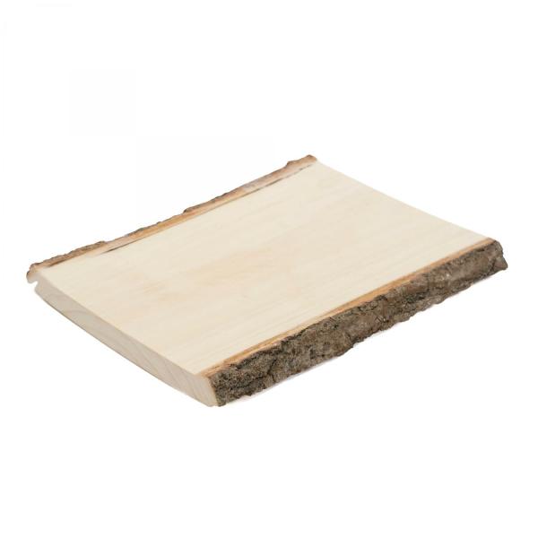 Wood | Rectangular Poplar Natural Wood Slices 9" X 11" Tabletop Decor & Centerpieces Wood