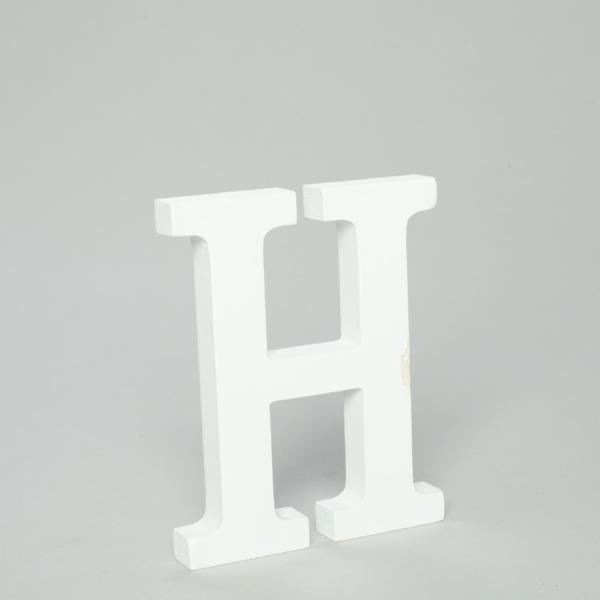 Wood | Wood Letter – H  – 5"- 24 Pieces Tabletop Decor & Centerpieces Wood