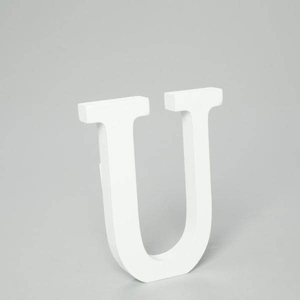 Wood | Wood Letter – U  – 5"- 24 Pieces Tabletop Decor & Centerpieces Wood