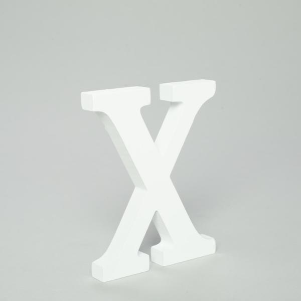 Wood | Wood Letter – X  – 5"- 24 Pieces Tabletop Decor & Centerpieces Wood