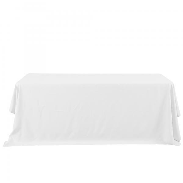 Polyester Tablecloths | Economy Rectangle Polyester Table Cover 90" X 132" – White Polyester Tablecloths Polyester Tablecloths