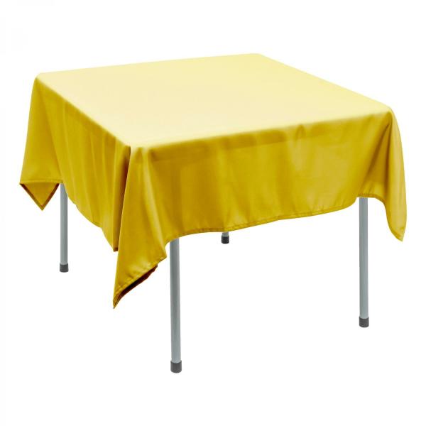 Polyester Tablecloths | Polyester Square Table Cover 70" – Yellow Polyester Tablecloths Polyester Tablecloths