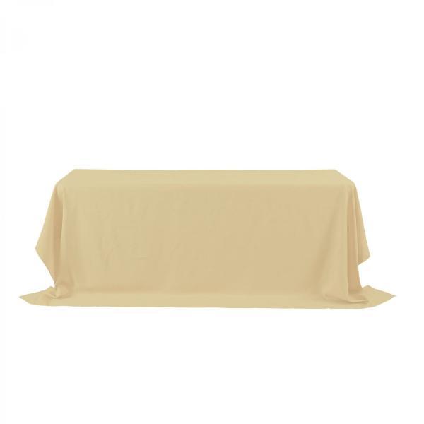 Polyester Tablecloths | Rectangle Polyester Table Cover 90" X 156" – Ivory Polyester Tablecloths Polyester Tablecloths