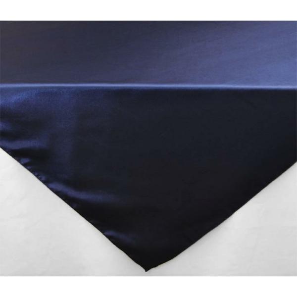 Satin Tablecloths | Sleek Satin Tablecloths 54" Square – Navy Blue Satin Tablecloths Satin Tablecloths