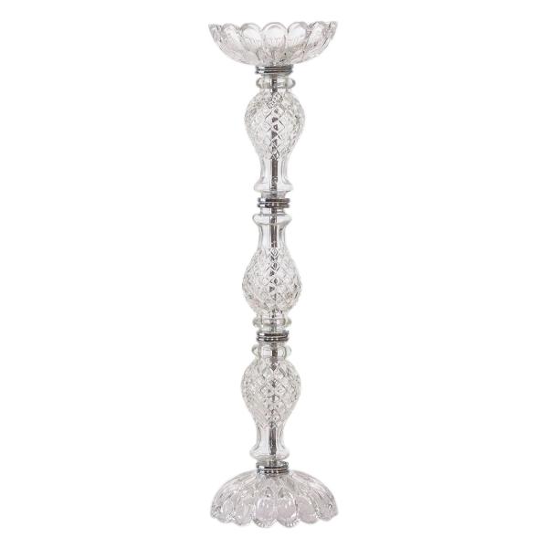 Candelabras | Candle Holder Pillar Glass 23.5" Candelabras Candelabras