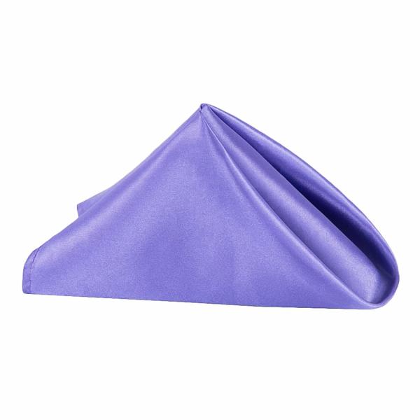 Napkins | Sleek Satin Napkin 20"X20" – Purple Napkins Napkins