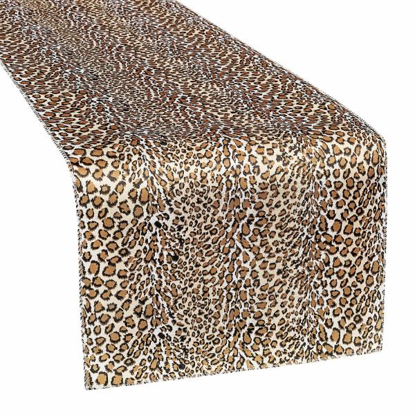 Table Runners | Sleek Satin Runner 14" X 108" – Leopard Table Linens & Table Skirts Table Runners